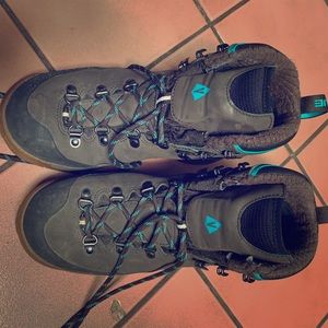 Vasque insulated waterproof hiking boots.